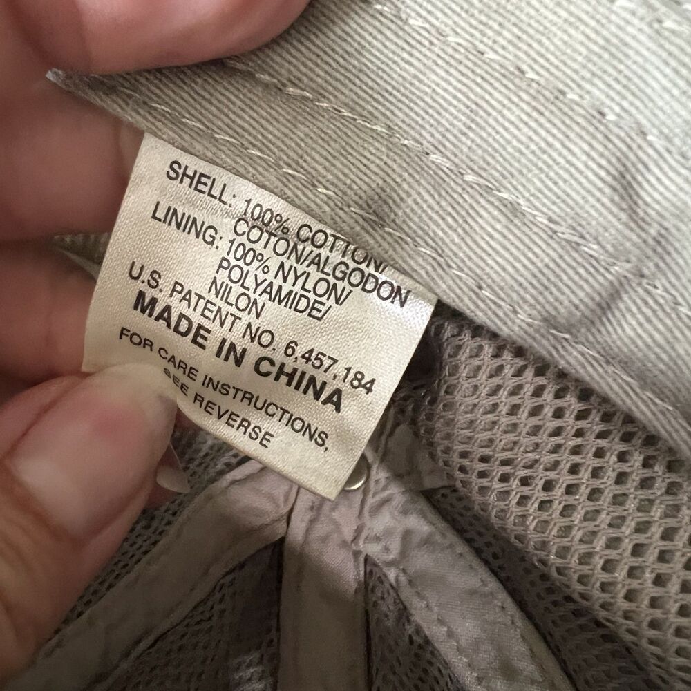 1990s Vintage Mens Gray Fabral Baseball Hat Cap Leather Back Strap - Adams OSFA - Picture 7 of 8